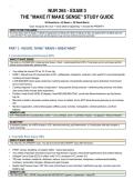 NUR 265 Exam 3 THE "MAKE IT MAKE SENSE" STUDY GUIDE &vert; Latest &lpar;2026&sol;2027&rpar; Updated Version - Galen College of Nursing