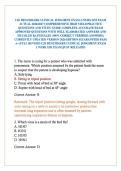 CJE BENCHMARK CLINICAL JUDGMENT EXAM 2 &sol;NURS 3251 EXAM ACTUAL 2026&sol;2027 COMPREHENSIVE HIGH YIELD PRACTICE QUESTIONS AND STUDY GUIDE COMPLETE ACCURATE EXAM APPROVED QUESTIONS WITH WELL ELABORATED ANSWERS AND DETAILED RATIONALES &lpar;100&percnt; CORRECT VERIFIED ANSWE