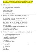 OES 4114 Test 4 &lpar;NDT&rpar; with all Correct & 100&percnt; Verified Answers &vert;Actual Complete Update &vert;Already Graded A&plus;