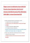 Rigger Level II Certification Exam Practice Questions and Answers with Rationales &vert; NCCCO