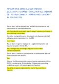 NEVADA MPJE EXAM &vert;LATEST UPDATED 2026&sol;2027 &vert;A COMPLETE SOLUTION ALL ANSWERS GET IT 100&percnt; CORRECT &vert;VERIFIED BEST GRADED A&plus; FOR SUCCESS