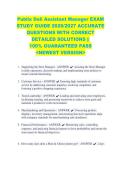 Publix Deli Assistant Manager EXAM &NewLine;STUDY GUIDE 2026&sol;2027 ACCURATE &NewLine;QUESTIONS WITH CORRECT &NewLine;DETAILED SOLUTIONS &vert;&vert; &NewLine;100&percnt; GUARANTEED PASS &NewLine;<NEWEST VERSION> 