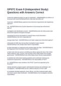 GPSTC Exam 9 &lpar;Independent Study&rpar; Questions with Answers Correct&NewLine;&NewLine;
