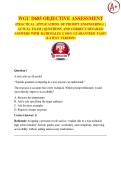 WGU D685 OBJECTIVE ASSESSMENT  &lpar;PRACTICAL APPLICATIONS OF PROMPT ENGINEERING&rpar; &vert;  ACTUAL EXAM &vert; QUESTIONS AND CORRECT DETAILED  ANSWERS WITH RATIONALES &vert;&vert; 100&percnt; GUARANTEED PASS&excl;&excl;  <LATEST VERSION>