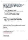 WGU D265 Critical Thinking&colon; Reason and Evidence Objective Assessment Exam Prep &vert; Practice Questions & Answers &vert; 2026&sol;2027