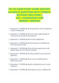 PCI ISA EXAM STUDY GUIDE 2026&sol;2027 &NewLine;ACCURATE QUESTIONS WITH CORRECT &NewLine;DETAILED SOLUTIONS &vert;&vert; &NewLine;100&percnt; GUARANTEED PASS &NewLine;<NEWEST VERSION> 