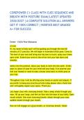 COREPOWER C1 CLASS WITH CUES SEQUENCE AND BREATH WITH POSTURE EXAM&vert;LATEST UPDATED 2026&sol;2027 &vert;A COMPLETE SOLUTION ALL ANSWERS GET IT 100&percnt; CORRECT &vert;VERIFIED BEST GRADED A&plus; FOR SUCCESS