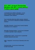 WGU D027 Advanced Pharmacology Exam Prep &vert; Practice Questions&comma; Answers & Detailed Rationales &vert; Updated 2026&sol;2027&NewLine;&NewLine;