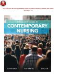 TEST BANK Ethics and Issues in Contemporary Nursing 3rd Edition by Margaret A&period; Burkhardt&comma; Nancy Walton &vert;&vert; All Chapters &lpar;1 - 20&rpar; - Updated Version &vert;Complete Practice Questions with Answers