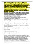 NUR 2356 Multidimensional Care I &lpar;MDC 1&rpar; &vert; Rasmussen University Nursing Study Guide & Exam Prep 2026&sol;2027 &vert; Musculoskeletal&comma; Integumentary&comma; Sensory & Perception&comma; Immunologic&comma; Infectious & Inflammatory Disorders &vert; Nursing Practice&comma; Patient Safety&comma; Mobility