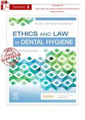 Test Bank For Ethics and Law in Dental Hygiene 4th Edition by Kristin Minihan-Anderson&vert;&vert;ISBN NO&colon;10&comma;0323761194&vert;&vert;ISBN NO&colon;13&comma;978-0323761192&vert;&vert;All Chapters&vert;&vert;Complete Guide A&plus;