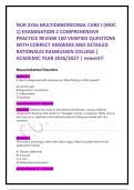 NUR 2356 MULTIDIMENSIONAL CARE I &lpar;MDC &NewLine;1&rpar; EXAMINATION 2 COMPREHENSIVE &NewLine;PRACTICE REVIEW 100 VERIFIED QUESTIONS &NewLine;WITH CORRECT ANSWERS AND DETAILED &NewLine;RATIONALES RASMUSSEN COLLEGE &vert; &NewLine;ACADEMIC YEAR 2026&sol;2027 &vert; newest&excl;&excl; 
