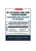 NR-328 Verified Exam 3&comma; Final Exam & Comprehensive Q & A Exam &mdash; Pediatric Nursing &vert; Chamberlain College of Nursing &vert; 2026&sol;2027 Edition &lpar;PDF&rpar; resource with actual exam questions&comma; NGN‑style case studies&comma; and complete rationales&period; Coverage includes pediatric 