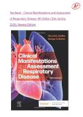 Test Bank - Clinical Manifestations and Assessment  of Respiratory Disease&comma; 9th Edition &lpar;Des Jardins&comma;  2026&rpar;&comma; Newest Edition&vert;Ace your exam on your first attempt&excl;&excl;&excl;