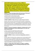 NUR 2356 Multidimensional Care I &lpar;MDC 1&rpar; &vert; Rasmussen University Nursing Study Guide & Exam Prep 2026&sol;2027 &vert; Multidimensional Nursing Care&comma; Patient Safety&comma; Clinical Judgment&comma; Assessment&comma; Mobility&comma; Skin Integrity&comma; Fluid & Electrolyte Balance&comma; Infection Cont