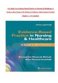 Test Bank For Evidence-Based Practice in Nursing & Healthcare &ndash; Practice Questions & Rationalized Answers &lpar;5th Edition&comma; Melnyk&rpar;&vert;Chapters 1&ndash;23 &ndash; Complete Practice Questions with Answers - PDF