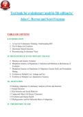 TEST BANK for Evolutionary Analysis 5th Edition by Herron Jon&semi; Freeman Scott &period; &vert; All Chapters 1-20&vert;Practice Questions with Answers