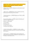 NR302 FINAL &lbrack;2026&rsqb; &vert; DETAILED ANSWER EXPLANATIONS &vert;&NewLine;UPDATED ACTUAL &vert; VERIFIED ANSWERS &vert; COMPLETE&NewLine;NURSING EXAM PREP