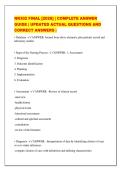 NR302 FINAL &lbrack;2026&rsqb; &vert; COMPLETE ANSWER&NewLine;GUIDE &vert; UPDATED ACTUAL QUESTIONS AND&NewLine;CORRECT ANSWERS &vert;