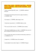 NR302 FINAL &lbrack;2026&rsqb; &vert; VERIFIED SOLUTIONS &vert; UPDATED&NewLine;ACTUAL QUESTIONS &vert; STEP-BY-STEP ANSWERS &vert; EXAM&NewLine;PREPARATION