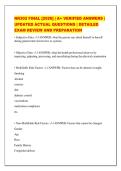 NR302 FINAL &lbrack;2026&rsqb; &vert; A&plus; VERIFIED ANSWERS &vert;&NewLine;UPDATED ACTUAL QUESTIONS &vert; DETAILED&NewLine;EXAM REVIEW AND PREPARATION