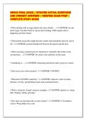 NR302 FINAL &lbrack;2026&rsqb; &vert; UPDATED ACTUAL QUESTIONS&NewLine;AND CORRECT ANSWERS &vert; VERIFIED EXAM PREP &vert;&NewLine;COMPLETE STUDY GUIDE