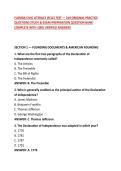 FLORIDA CIVIC LITERACY &lpar;FCLE&rpar; TEST &mdash; 210 ORIGINAL PRACTICE QUESTIONS STUDY & EXAM-PREPARATION QUESTION BANK COMPLETE WITH 100&percnt; VERIFIED ANSWERS