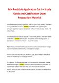 MN Pesticide Applicators Cat J &ndash; Study Guide and Certification Exam &NewLine;Preparation Material 