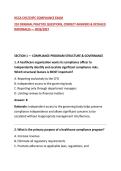 HCCA CHC&sol;CHPC COMPLIANCE EXAM&NewLine;210 ORIGINAL PRACTICE QUESTIONS&comma; CORRECT ANSWERS & DETAILED RATIONALES &mdash; 2026&sol;2027&NewLine;