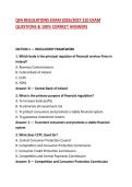 QFA REGULATIONS EXAM 2026&sol;2027 210 EXAM QUESTIONS & 100&percnt; CORRECT ANSWERS