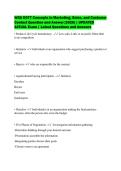 WGU D077 Concepts in Marketing&comma; Sales&comma; and Customer&NewLine;Contact Question and Answer &lbrack;2026&rsqb; &vert; UPDATED&NewLine;ACTUAL Exam &vert; Latest Questions and Answers