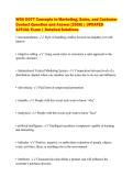 WGU D077 Concepts in Marketing&comma; Sales&comma; and Customer&NewLine;Contact Question and Answer &lbrack;2026&rsqb; &vert; UPDATED&NewLine;ACTUAL Exam &vert; Detailed Solutions