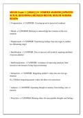 NR326 Exam 1 &lbrack;2026&rsqb; &vert; A&plus; VERIFIED ANSWERS &vert; UPDATED&NewLine;ACTUAL QUESTIONS &vert; DETAILED MENTAL HEALTH NURSING&NewLine;REVIEW