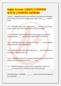 Septic License &lbrack;2026&rsqb; &vert; UPDATED&NewLine;ACTUAL &vert; VERIFIED ANSWERS