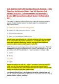 CSLB-Electrical Contractor Exam &lpar;C-10&rpar; Law & Business &plus; Trade &NewLine;Questions And Answers&vert; Exam Prep &vert;All Questions And &NewLine;Answers 2026&sol;2027 &vert; Verified Answers Plus Rationales &vert; &NewLine;Graded Q&A Comprehensive Study Guide &vert; Verified Latest &NewLine;2027 