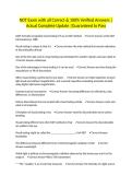 NDT Exam with all Correct & 100&percnt; Verified Answers &vert;Actual Complete Update &vert;Guaranteed to Pass