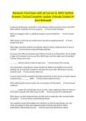 Network&plus; Final Exam with all Correct & 100&percnt; Verified Answers &vert;Actual Complete Update &vert;Already Graded A&plus; &lpar;Just Released&rpar;