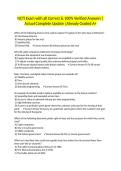NCTI Exam with all Correct & 100&percnt; Verified Answers &vert;Actual Complete Update &vert;Already Graded A&plus;