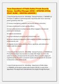 Texas Department of Public Safety Private Security&NewLine;Bureau - Qualified Manager &lbrack;2026&rsqb; &vert; UPDATED ACTUAL&NewLine;STUDY GUIDE &vert; VERIFIED ANSWERS &vert;
