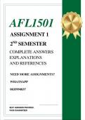 AFL1501 ASSIGNMENT 1 SEMESTER 2 2026 &lpar;FORUM&rpar; - COMPLETE ANSWERS