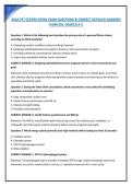 AFAA PFT CERTIFICATION EXAM QUESTIONS & CORRECT DETAILED ANSWERS