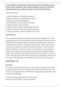 ATI RN PEDIATRIC NURSING PROCTORED EXAM PRACTICE QUESTIONS &vert; ACTUAL&NewLine;STUDY GUIDE &vert; TESTBANK &vert; LATEST UPDATE 2026&sol;2027 &vert; NGN-STYLE PRACTICE&NewLine;QUESTIONS WITH 100&percnt; CORRECT ANSWERS &vert; INSTANT PDF DOWNLOAD