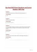 Gas Heat ESCO Exam Questions and Correct Answers 100&percnt; Pass&period;