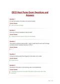 ESCO Heat Pump Exam Questions and Answers&period;