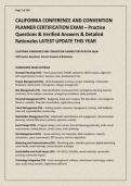 CALIFORNIA CONFERENCE AND CONVENTION PLANNER CERTIFICATION EXAM &ndash; Practice