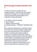 Pharmacology Test Bank Question Test&NewLine;2