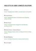WGU D775 OA GUIDE COMPLETE SOLUTIONS