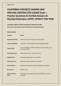 CALIFORNIA CONCRETE SAWING AND DRILLING CONTRACTOR LICENSE Exam &ndash; Practice Questions &