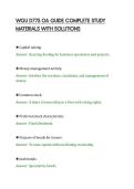 WGU D775 OA GUIDE COMPLETE STUDY&NewLine;MATERIALS WITH SOLUTIONS