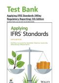 Test Bank Applying IFRS Standards &lpar;Wiley Regulatory Reporting&rpar; 5th Edition by Ruth Picker&comma; Leo van der Tas & David Kolitz&vert;&vert;ISBN 978-1394235919&vert;&vert;Latest Edition&period;&NewLine;